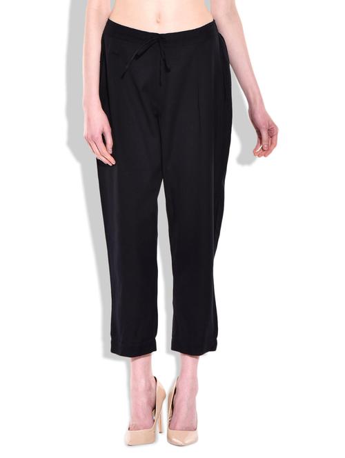 black linen pant - 9863857 - Very Small Image - 1