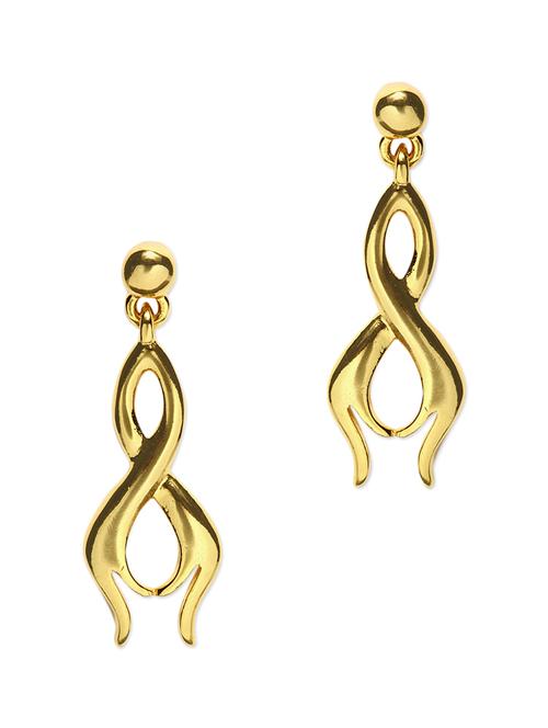 gold alloy earrings - 9864432 - Very Small Image - 1