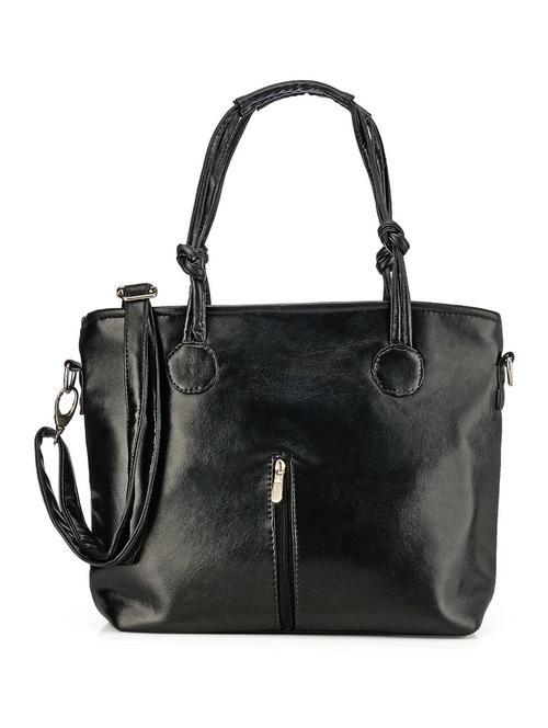 black leatherette handbag - 9865222 - Very Small Image - 1