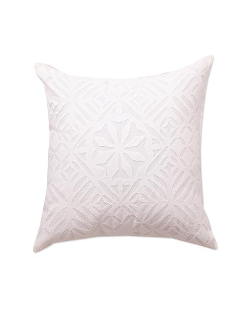 white cotton cushion cover - 9865320 - Very Small Image - 1