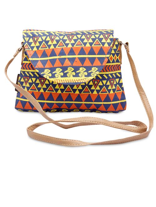 Multi colour Canvas sling bags - 9865461 - Very Small Image - 1