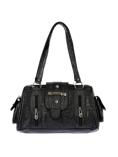 black leatherette handbag - 9871211 - Very Small Image - 1
