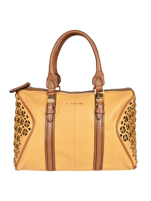tan leatherette handbag - 9874600 - Very Small Image - 1