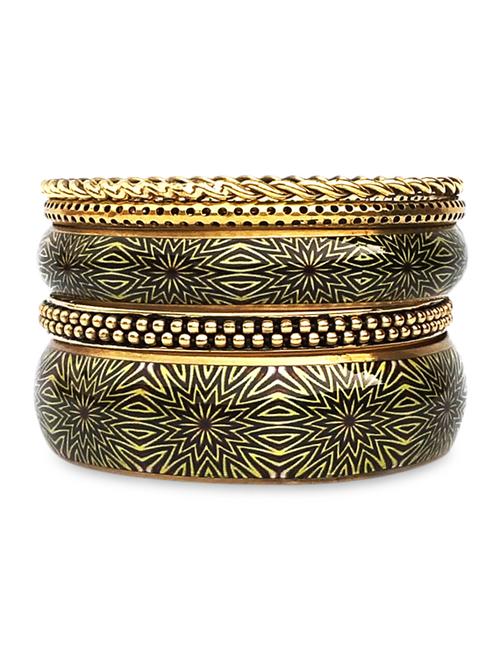 multicolor metallic bangles set - 9878815 - Very Small Image - 1