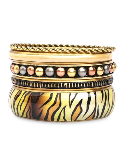 multicolor metallic bangles set - 9878817 - Very Small Image - 1