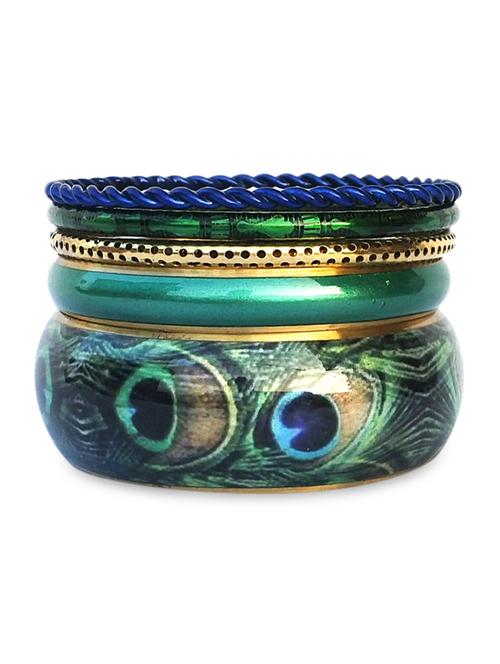 multicolor metallic bangles set - 9878822 - Very Small Image - 1