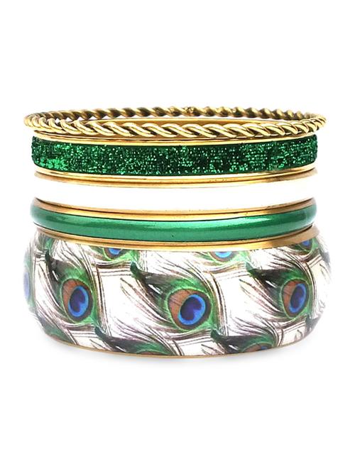 multicolor metallic bangles set - 9878826 - Very Small Image - 1