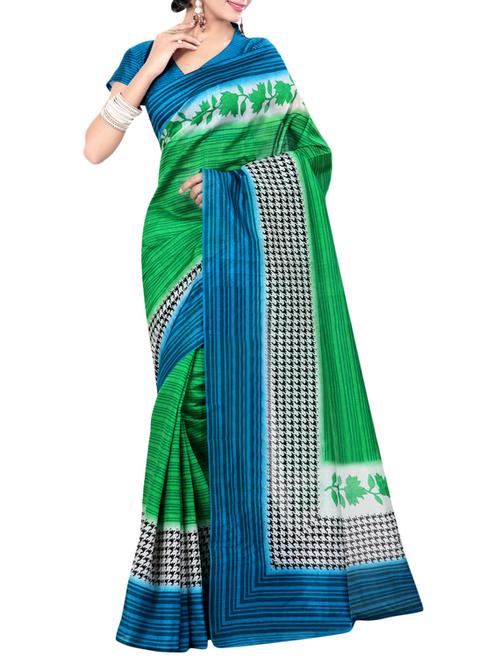 multicolor art silk saree - 9882761 - Very Small Image - 1