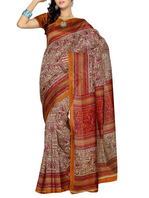 multicolor art silk saree - 9882777 - Very Small Image - 1