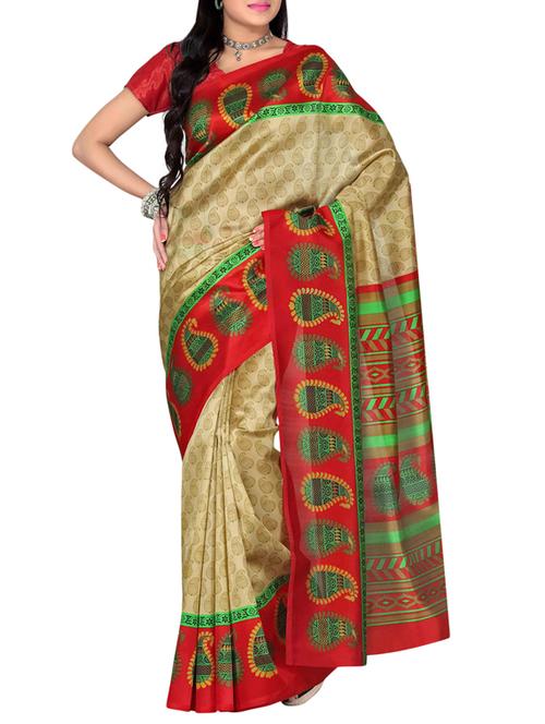 multicolor art silk saree - 9882781 - Very Small Image - 1