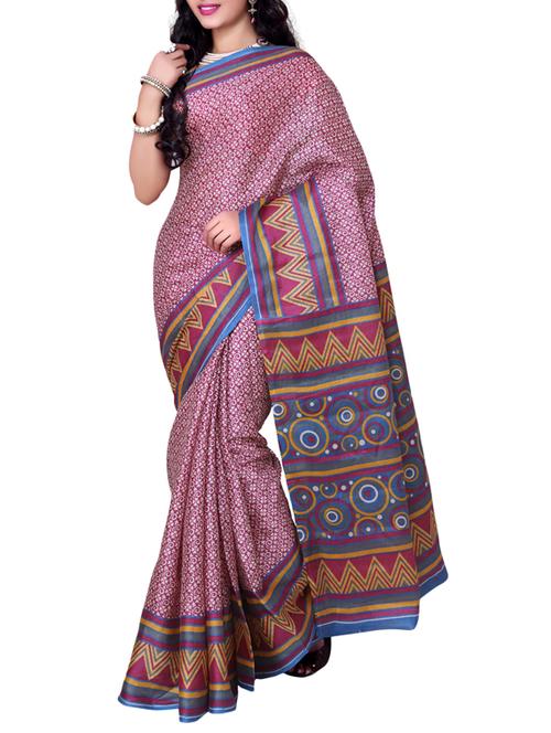 multicolor art silk saree - 9882803 - Very Small Image - 1