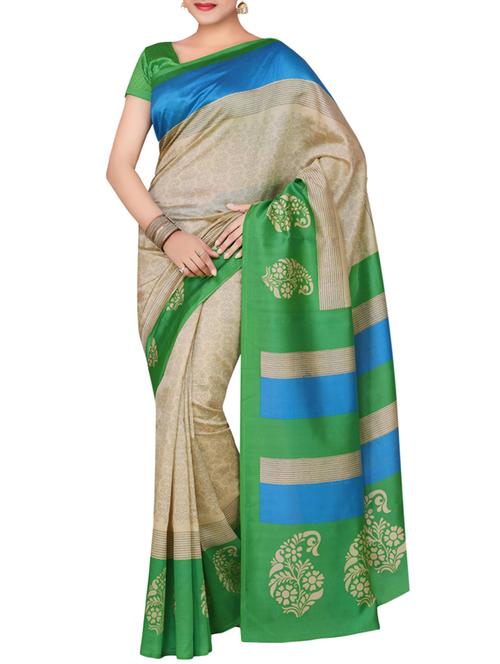 multicolor art silk saree - 9882808 - Very Small Image - 1