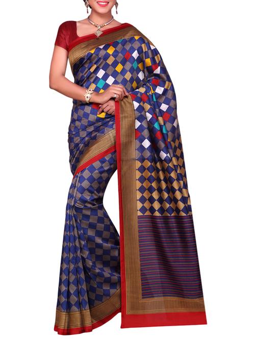 multicolor art silk saree - 9882825 - Very Small Image - 1