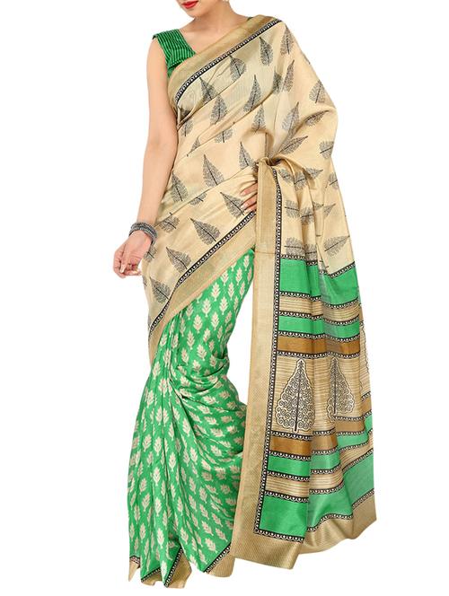 multicolor art silk saree - 9882836 - Very Small Image - 1