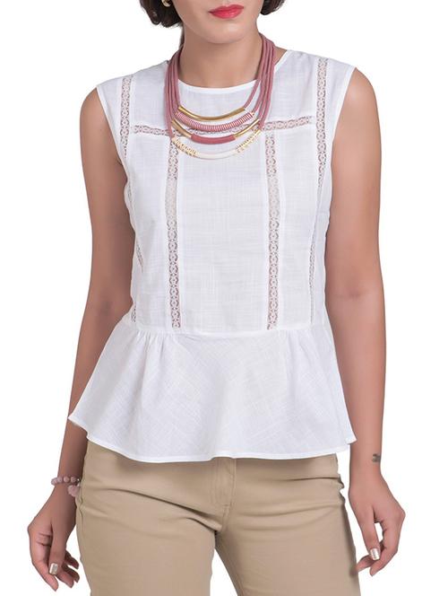 white cotton tops - 9883843 - Very Small Image - 1