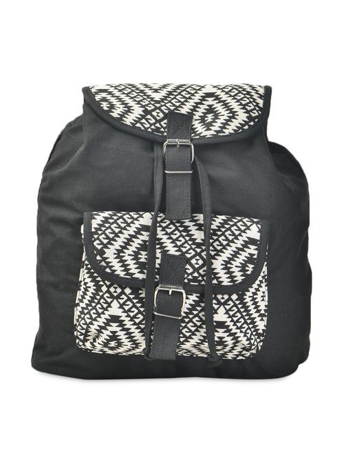 monochrome woven canvas back-pack - 989325 - Very Small Image - 1