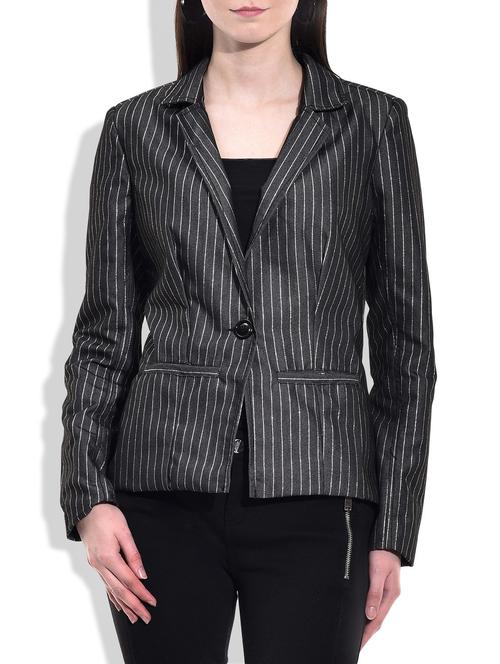grey polyester blazer - 9900124 - Very Small Image - 1