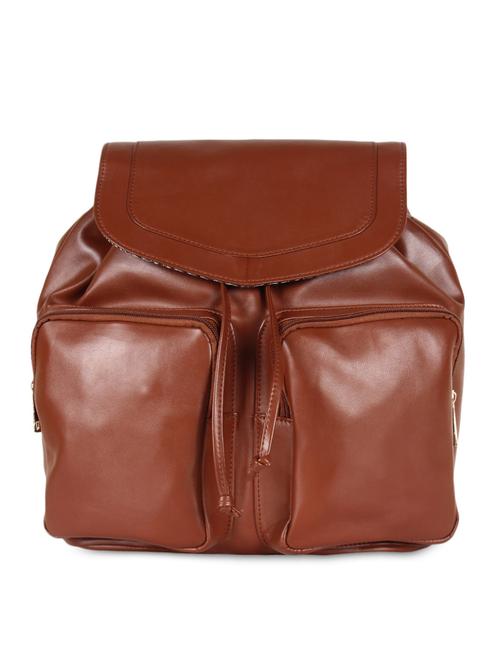 tan leatherette backpack - 9900227 - Very Small Image - 1