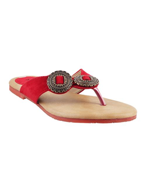 red leatherette sandal - 9900594 - Very Small Image - 1