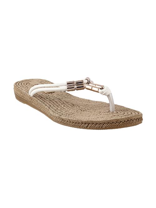 white leatherette sandals - 9900660 - Very Small Image - 1
