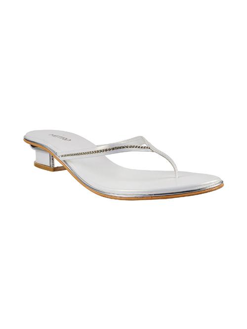 white leatherette sandals - 9901141 - Very Small Image - 1