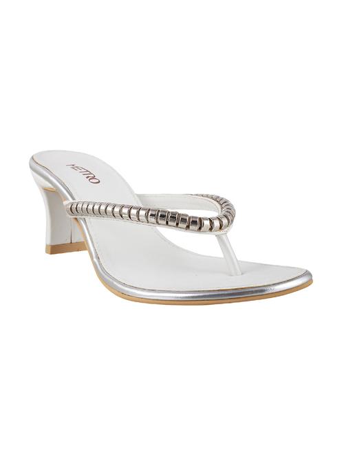 white leatherette sandals - 9901303 - Very Small Image - 1