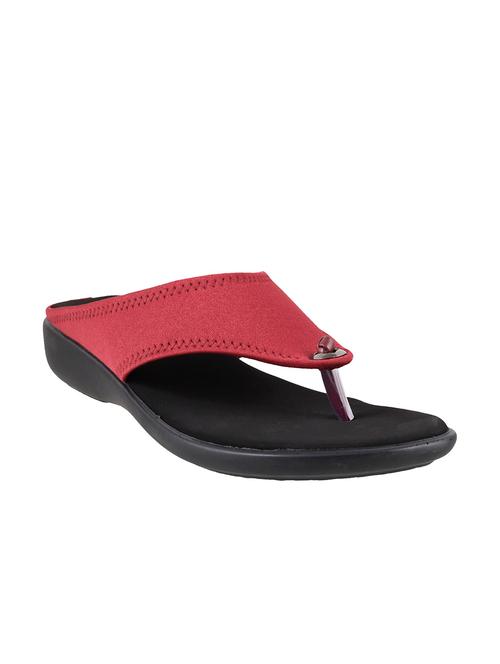 maroon leatherette sandals - 9902362 - Very Small Image - 1