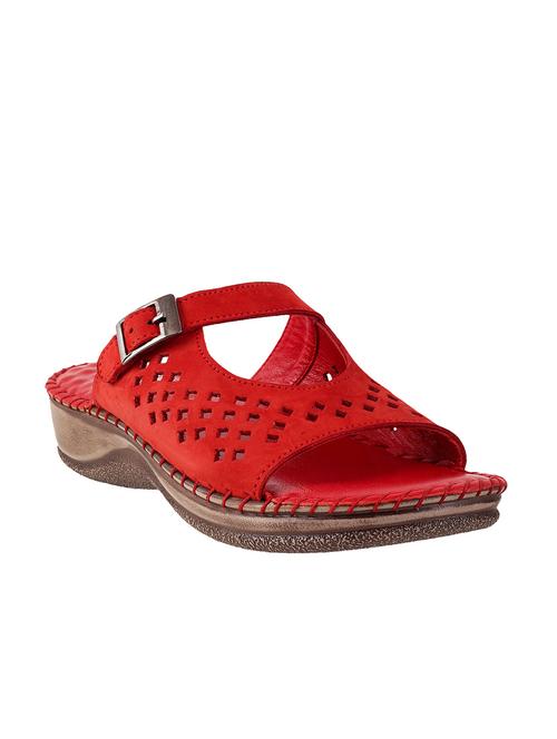 red Leather sandals - 9902961 - Very Small Image - 1