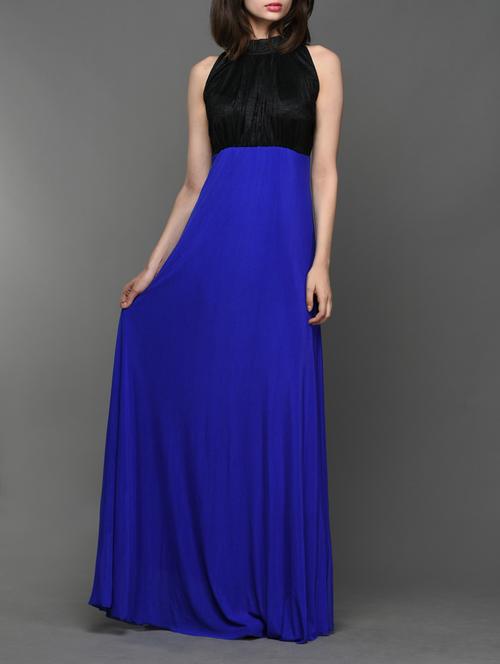 royal blue sleeveless maxi dress - 990392 - Very Small Image - 1