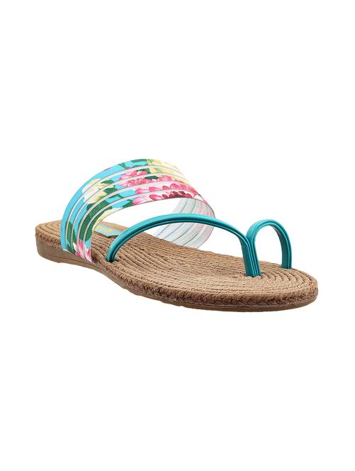 light blue leatherette sandals - 9904225 - Very Small Image - 1