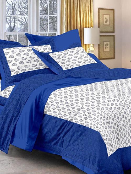 multicolor printed cotton double bedsheet set - 9908087 - Very Small Image - 1