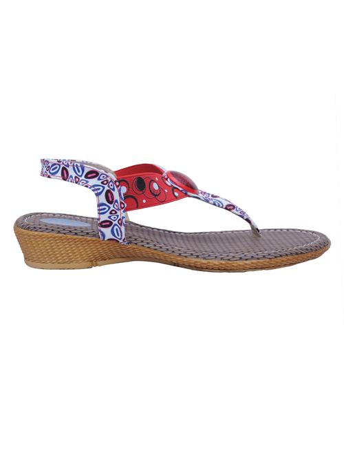 maroon leatherette sandal - 9936285 - Very Small Image - 1