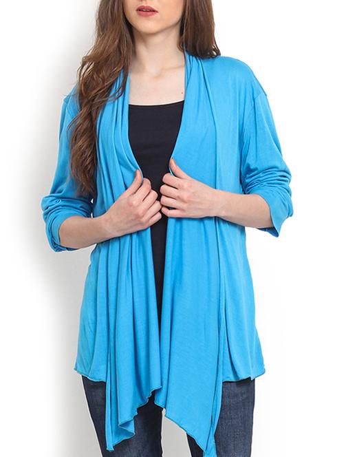 blue viscose shrug - 9947725 - Very Small Image - 1