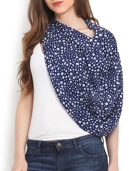 blue polyester dupattas and scarf - 9947742 - Very Small Image - 1