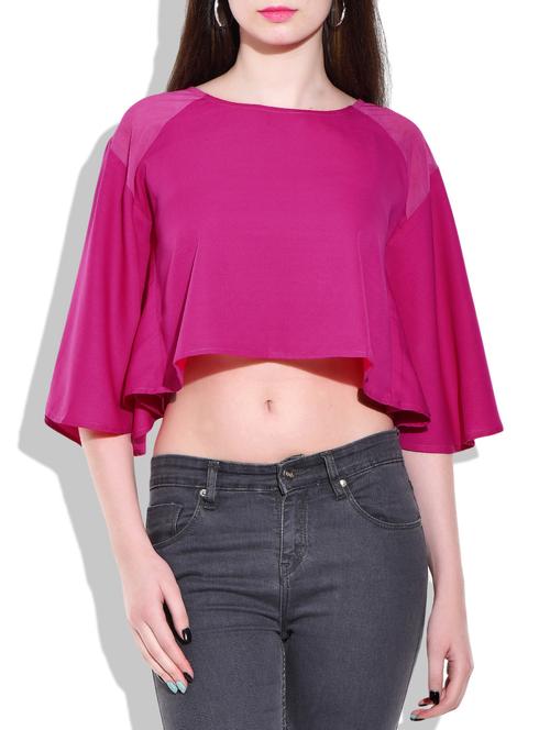pink color crepe kaftan - 9948504 - Very Small Image - 1