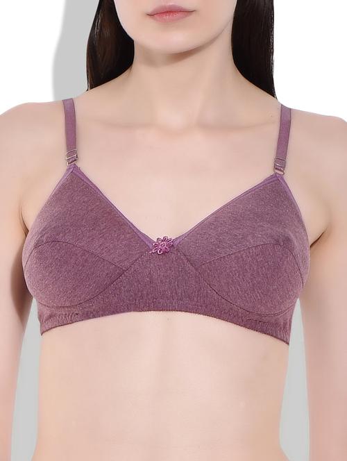 purple cotton bra - 9949120 - Very Small Image - 1