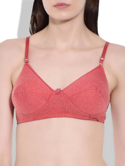 red cotton bra - 9949122 - Very Small Image - 1