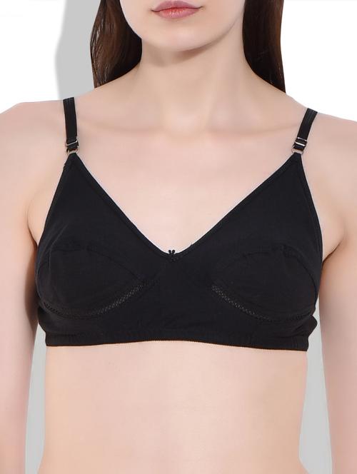 black cotton bra - 9949138 - Very Small Image - 1