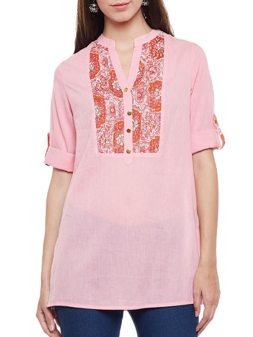 pink cotton top - 9950354 - Very Small Image - 1