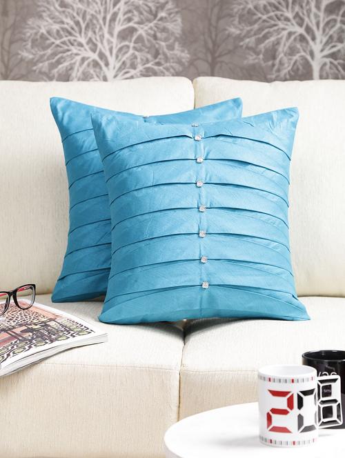 dekor world elegance pleated cushion cover (pack of 2) - 9959152 - Very Small Image - 1