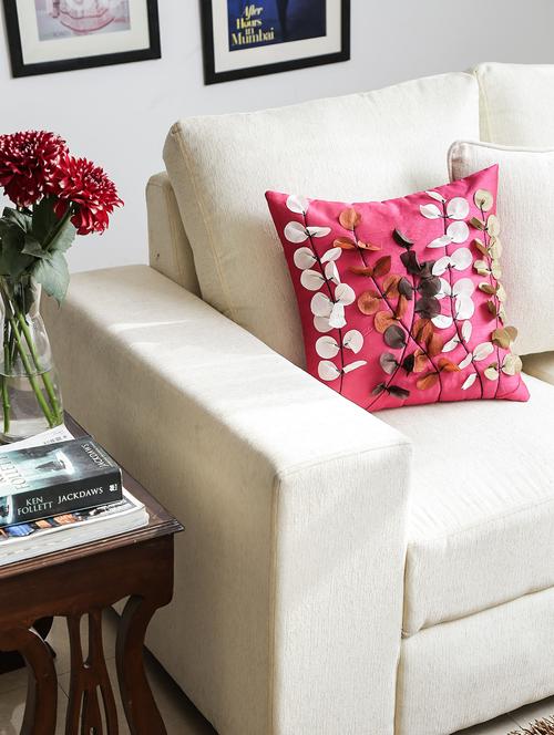 dekor world floral patch work cushion cover (pack of 2) - 9959202 - Very Small Image - 1