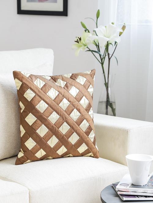 dekor world square of shimmer cushion cover (pack of 2) - 9959249 - Very Small Image - 1