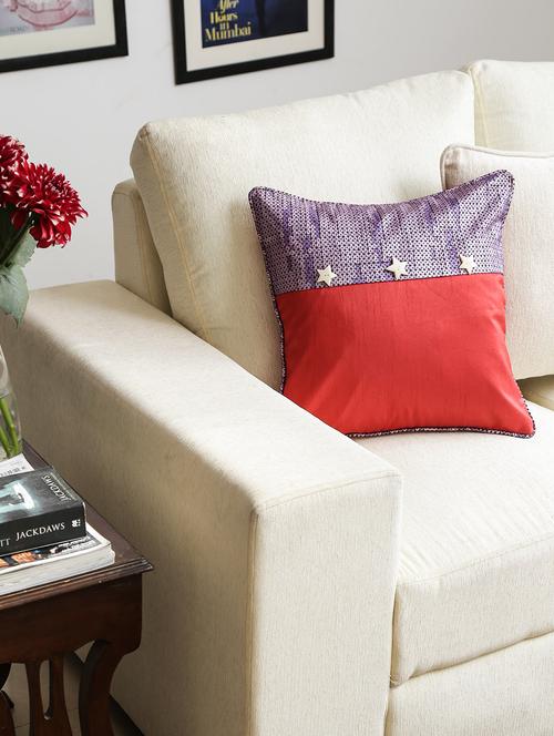 dekor world star embroidery cushion cover (pack of 2 pcs) - 9959425 - Very Small Image - 1