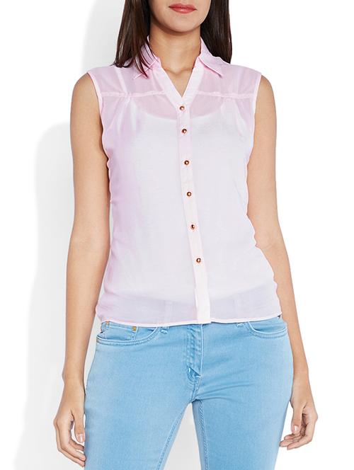 light red polyester top - 9960595 - Very Small Image - 1