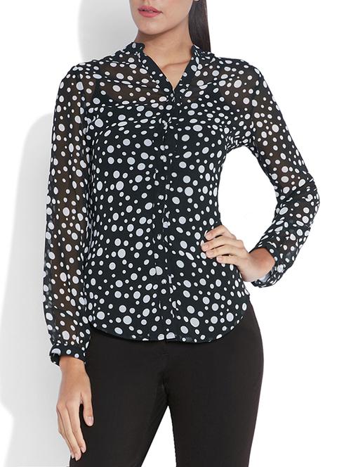 black polyester top - 9960620 - Very Small Image - 1