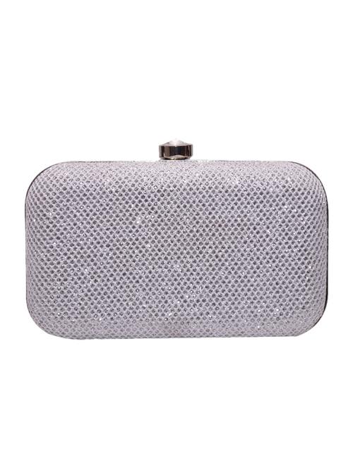 silver metal alloy clutch - 9964622 - Very Small Image - 1