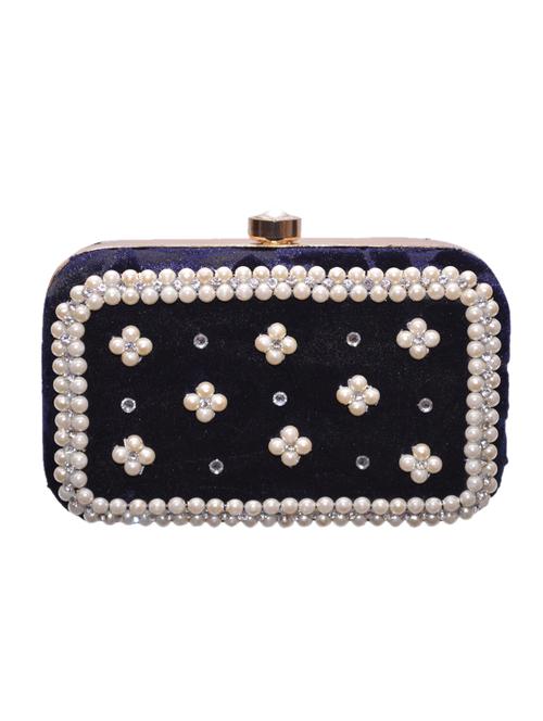 blue metal alloy clutch - 9964625 - Very Small Image - 1