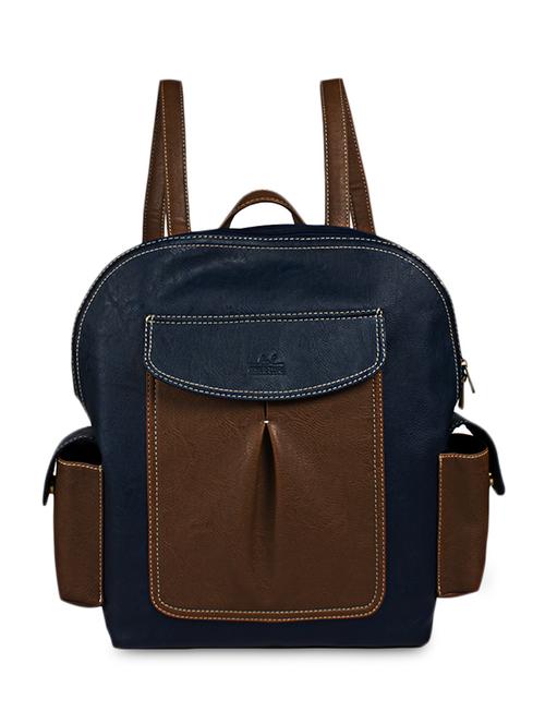 blue leatherette backpack - 9964937 - Very Small Image - 1