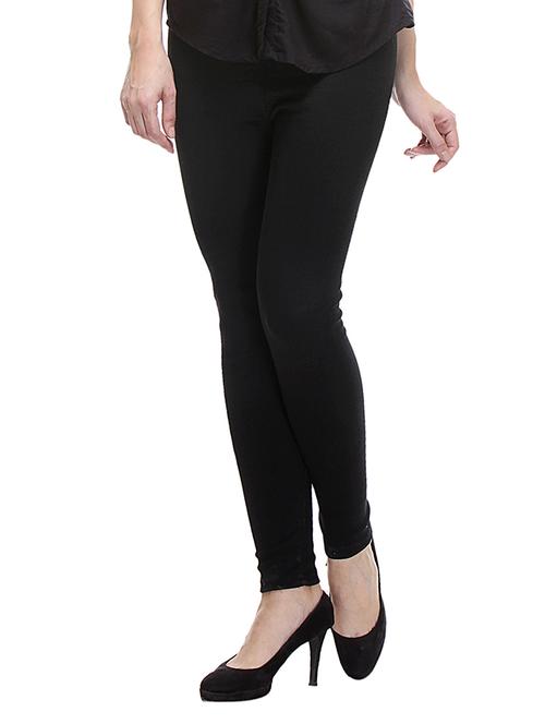 black acro wool woolen leggings. - 9964987 - Very Small Image - 1