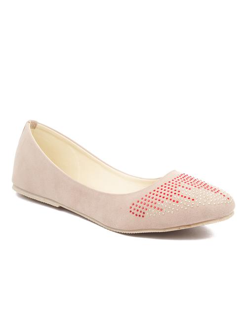 beige leatherette ballerina - 9967336 - Very Small Image - 1